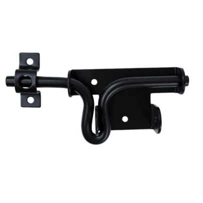 Cerradura de puerta de valla a prueba de óxido y reforzada con pestillo oculto, pestillo deslizante para puerta, cerradura de puerta de valla de guarda con orificio de cerradura, manija de puerta de valla de guarda reforzada