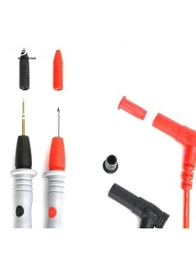 1 Set Of Multimeter Probes, Test Leads 1000V 10A/20A Dual-Color Soft Silicone Test Leads With Ultra-Fine Pointed Tips - 1 Set - View 6