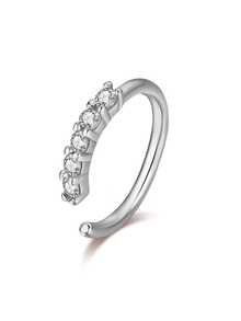 1 chiếc khuyên mũi hở bằng đồng khảm vi mô siêu sáng bóng, khuyên xỏ mũi. - Vòng mũi - Xem 5