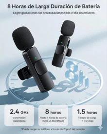 Micrófono Inalámbrico con Reducción de Ruido Inteligente – Audio Profesional para Celular y Streaming - A - Ver 1