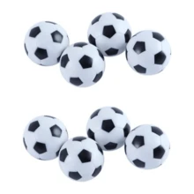 Leadigol 8pcs 32mm Table Soccer Foosballs Replacement Balls, Mini Table Soccer Tabletop Game Ball Replacement Balls Foosball Accessory - White - View 2