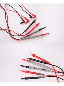 1 Set Of Multimeter Probes, Test Leads 1000V 10A/20A Dual-Color Soft Silicone Test Leads With Ultra-Fine Pointed Tips - 1 Set - View 5