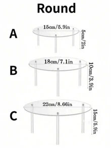 Transparent Square Acrylic Cake Stand, Cake Display Rack, Suitable For Weddings, Parties, Dessert Exhibitions - Clear - View 17