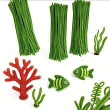 100/200/300pcs Loose Green Raffia Grass, Raffia Craft Supplies, Suitable For DIY Art And Handmade Projects, Creative Gift Party Decorations, Soft Craft Supplies For DIY, Floral, Art - MultiWarna - View 7