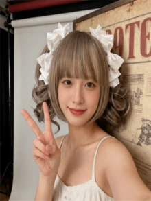 1个日系洛丽塔Y2K蝴蝶结发夹，可爱3D双马尾发夹，适合女生，聚酯纤维材质，适合度假、上学、居家使用 - 彩色 - 查看 1