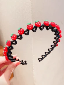 1个发圈造型工具，防滑可爱卡通发夹发饰 - 彩色 - 查看 8