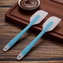 Silicone Spatula 2/4 Packs - Heat Resistant 450°F Flexible Turner - Non-Stick Kitchen Utensil, Seamless Dishwasher (Mint) - Mint Blue - View 12