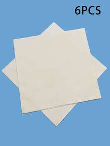 6pcs Beige High-Density Embroidery Blank Cloth, 11.81 Inch Square Pre-Cut Fabric, No Cutting Needed, Suitable For Home Daily DIY Embroidery, Cross Stitch Practice, Punch Embroidery, Home Decor, Handmade Doll, Coaster & Placemat DIY - 30*30cm - View 8