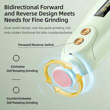 1个静音宠物指甲磨甲器，带LED灯，2档速度可调，Type-C充电式，适用于猫狗指甲修剪器，低震动电动美容工具，适用于小型、中型和大型宠物 - 查看 8