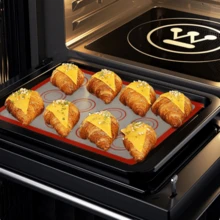 5 tấm lót nướng bằng silicon, tấm lót lò nướng bằng silicon sợi thủy tinh chống dính, chịu nhiệt, dùng làm bánh macaron. - Xem 8