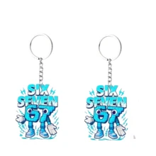 10pcs 2D Acrylic Letter 67 Keychain Set, Practical & Fashionable 2D Flat Keyring, Suitable For Backpacks, Wallets, Car Keys, Holiday Gifts & Decorations Office Desk Desk Office Supplies Office Accessories - Multicolor - View 9