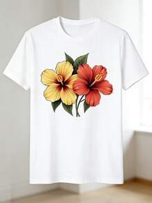 Playeras para mujer 180 g , adelgazante, versátil, cómoda y transpirable, básica y de manga corta para uso diario. - Blanco - Ver 10