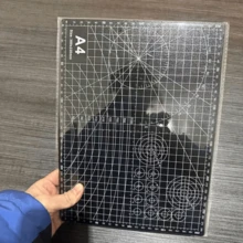 1pc Extra Large Self-Healing Cutting Mat - A1/A2/A3 Size, With Grid Lines And Diagonal Cut Guides, Suitable For Fabric, Paper, Cardboard - Heavy Duty Craft, DIY, Office, School, Technical Drawing - Compatible With Cutting Machines (Fits A0-A3 Paper Sizes) - Green Grid Layout And White Borders For Precise Alignment - Durable Smooth Surface, Long-Lasting, Large Craft Cutting Mat, Hobby Cutting Mat - Multicolor - View 20