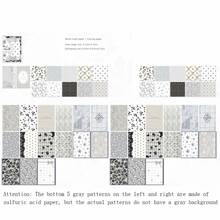 MOCARD 52张/包复古花枝图案装饰纸，适用于DIY手工、剪贴簿、绘画笔记本和其他文具 - 1 Set - 查看 17