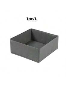 Foldable Storage Box, Fabric Wardrobe Organizer Drawer Divider, Suitable For Storing Clothes, Underwear, Bras, Socks, Intimate Apparel. Deep Gray Design, Space-Saving. Wardrobe Storage Accessory, Home Decor, Dorm Essential, Home Gift - Grey - View 14