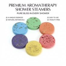 6片装奢华沐浴香氛片 - 天然精油和真正干花瓣，持久留香，居家SPA体验，舒缓压力，助眠，精美礼品（包含薰衣草、玫瑰、蓝莓等香型） - 彩色 - 查看 7