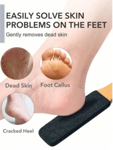 1pc Professional Foot Care File With Bamboo Handle, Effective Callus Remover For Smooth Soft Feet,Say Goodbye To Rough Feet - A - View 4