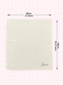 Customized Embroidered Name Baby Stroller Nap Blanket, All-Season Windproof Air Conditioning Blanket, Multi-Purpose Wrap Blanket, Sofa Blanket, Car Blanket, Outdoor Blanket, Customized Embroidered Nap Blanket - Personalized Name Blanket, Customized Family Blanket - Multicolor - View 11