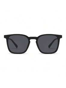 1副女士方形小框经典复古简约休闲时尚眼镜 - 黑灰 - 查看 2