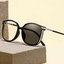 1副女士时尚眼镜，优雅街头风高端眼镜 - 黑色 - 查看 2