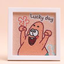 Panini SpongeBob Diamond Painting Set With Frame, Character Print DIY Diamond Painting Decor, Creative Gift - Sets - View 5