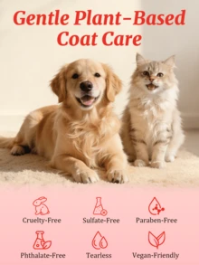 GJYC PET Sun Rose双层宠物护理油，亮泽麝香，2:1黄金比例保湿修护免洗护理，令毛发丝滑亮泽，轻盈不油腻，适用于犬猫，30毫升/1液盎司 - 查看 9