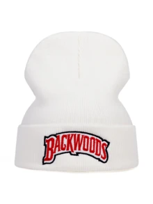 Mũ len beanie kiểu trượt ván Châu Âu và Mỹ, thêu chữ BACKWOODS, mũ giữ ấm phong cách hip hop, phù hợp cho mọi mùa, hè, đi biển, nghỉ lễ. - Nhiều màu - Xem 3