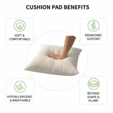 Aafan Kids Scooter-Themed Ride-On Suitcase  Fun 2-In-1 Luggage With Foldable Design, Smooth Wheels, Spacious Interior, Travel-Ready - 4 pcs CUSHION PAD ONLY - View 4