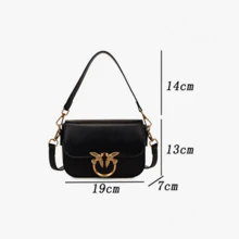 Versatile One-Shoulder Crossbody Bag Small Square Bag - 紅色 - 查看 6