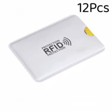 6/12/18/24/36Pcs Anti-Demagnetization Anti-Scanning Anti-Slip Aluminum Foil Clips, NFC Shielding Protectors, Suitable For Wallets And Passport Holders, Card And ID Security Covers - Multicolor - View 16