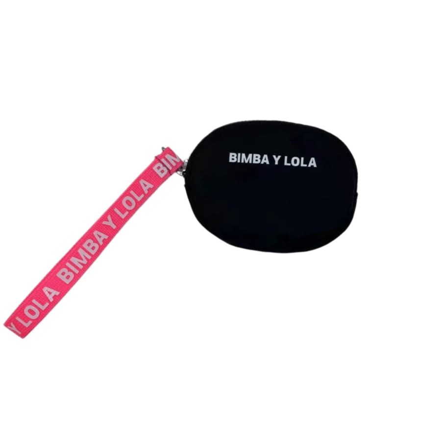 Letter Embroidered Round Coin Purse, Mini Keychain Wallet, Women ID Card Holder, Change Purse, Mini Key Pouch, Lipstick Makeup Bag, Earphone Storage Pouch, Holiday Gift (For Family, Friends And Classmates), Birthday Gift - 黑色紅手提 - 查看 1