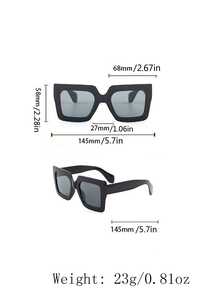 3副女士复古大框经典时尚眼镜 - 彩色 - 查看 5