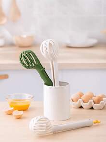 多功能厨房工具，蛋黄分离器，打蛋器，搅拌器，面包勺，蛋黄夹，食物夹 - 彩色 - 查看 1