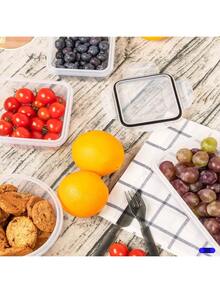 24 Airtight Food Storage Containers For Kitchen, Durable Plastic Organizer Set, Keeps Food Fresh, Versatile For Home And Pantry Use - White - View 8