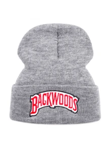 Mũ len beanie kiểu trượt ván Châu Âu và Mỹ, thêu chữ BACKWOODS, mũ giữ ấm phong cách hip hop, phù hợp cho mọi mùa, hè, đi biển, nghỉ lễ. - Nhiều màu - Xem 12