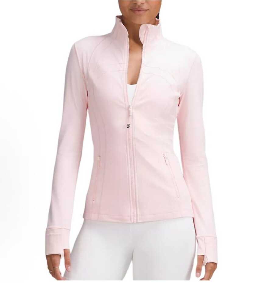 Lululemon Women's Define Jacket Nulu™ | Buttery-Soft Weightless Fabric | Slim Fit Streamlined Athletic Zip-Up | Luxury Studio-To-Street Performance Outerwear - Màu Hồng baby - Xem 1