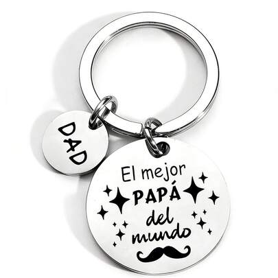 1 pieza Llavero de papá para hombres, regalo del Día del Padre, opción de regalo ideal, pequeño regalo reflexivo para el Día del Padre