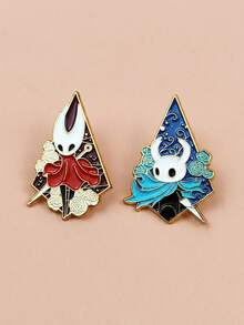 Hollow Knight Metal Brooch, Cartoon Game Character Accessory Badge, Creative Clothing Backpack Decor - Multicolor - View 3