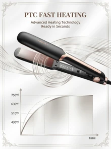 SOKANY SK-1907 Salon Hair Straightener Curler, 4 Levels Temp Control Flat Iron For Straightening & Curling - View 5