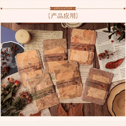 6套/共168张复古常春藤卷轴装饰剪贴簿纸，复古背景和拼贴材料，不带背胶