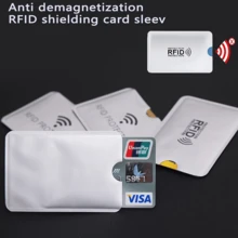6/12/18/24/36Pcs Anti-Demagnetization Anti-Scanning Anti-Slip Aluminum Foil Clips, NFC Shielding Protectors, Suitable For Wallets And Passport Holders, Card And ID Security Covers - Multicolor - View 10