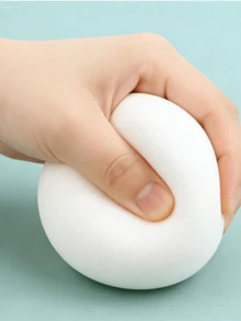 1pc Stress Relief Squishable Tofu Squeeze Toy, Slow Rebound Pressure Relief Toy Made Of TPR Material, Creative Fluid Dice Squeeze Toy, Decompression Squishy Simulation Dessert Stress Relief Toy - Multicolor - View 11