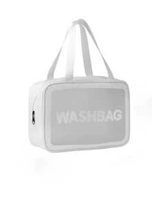 化妆包，女士透明化妆包，防水化妆包，化妆包，洗漱包（大号、中号、小号） - 白色 - 查看 10