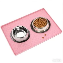 Thảm ăn chống tràn bằng silicon cho thú cưng, thảm lót gấp gọn dùng trên xe hơi cho chó và mèo, thảm bát ăn chống thấm nước và chống trượt, dễ vệ sinh. - Hồng - Xem 3