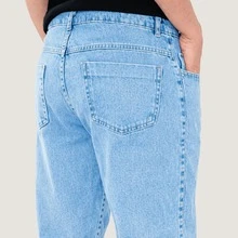 Balloon Pants, Men's Baggy Wide-Leg Jeans, Streetwear, Graphite Gray - 淺藍色 1 - 查看 6