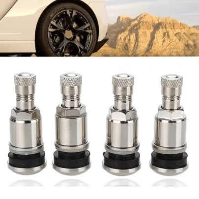 TR525 Vacuum Tire Valves 11.3 Bore Universal Automobile Motorcycle Tire Valves With Dust Cap