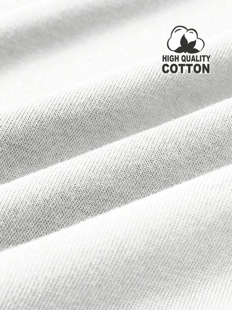 y2k トップス，210g日本製 100%コットンTシャツ ，shirt for men and women，クリスマス，2026Moncler レディース 春夏ファッション服 柄プリント 短袖Tシャツ カップルスタイル インナーウェア アウターウェア オフィスカジュアル ラウンドネック 短袖トップス パーカー ハロウィン　コスプレ 夏服 春服 - ホワイト - 見る 4