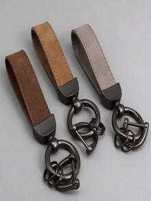 Kreativ minimalistisk fuskpäls-nyckelring till bilen, unisex-nyckelring för par - Multifärgad - Visa 1