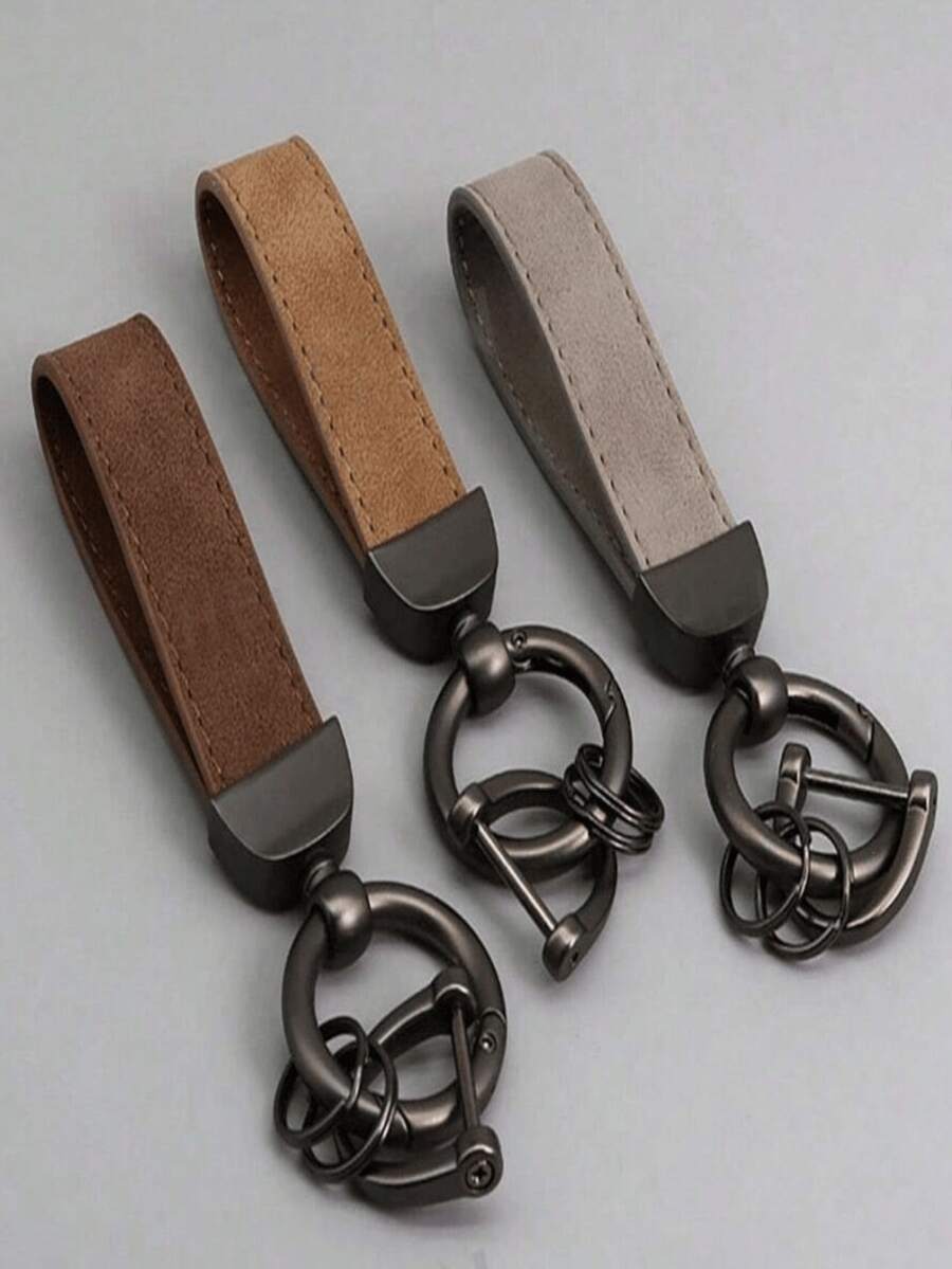 Kreativ minimalistisk fuskpäls-nyckelring till bilen, unisex-nyckelring för par - Multifärgad - Visa 1