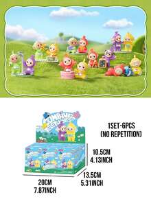 ABS Hard Material Non-Flocked 14+, Teletubbies Series Companion Figure Blind Box, Classic Film And Cartoon Figure Collection, Cute Cartoon Figure Ornament Toy Blind Box Collection, Chibi Figure Collection, Birthday And Christmas Gift - Multicolor - View 11